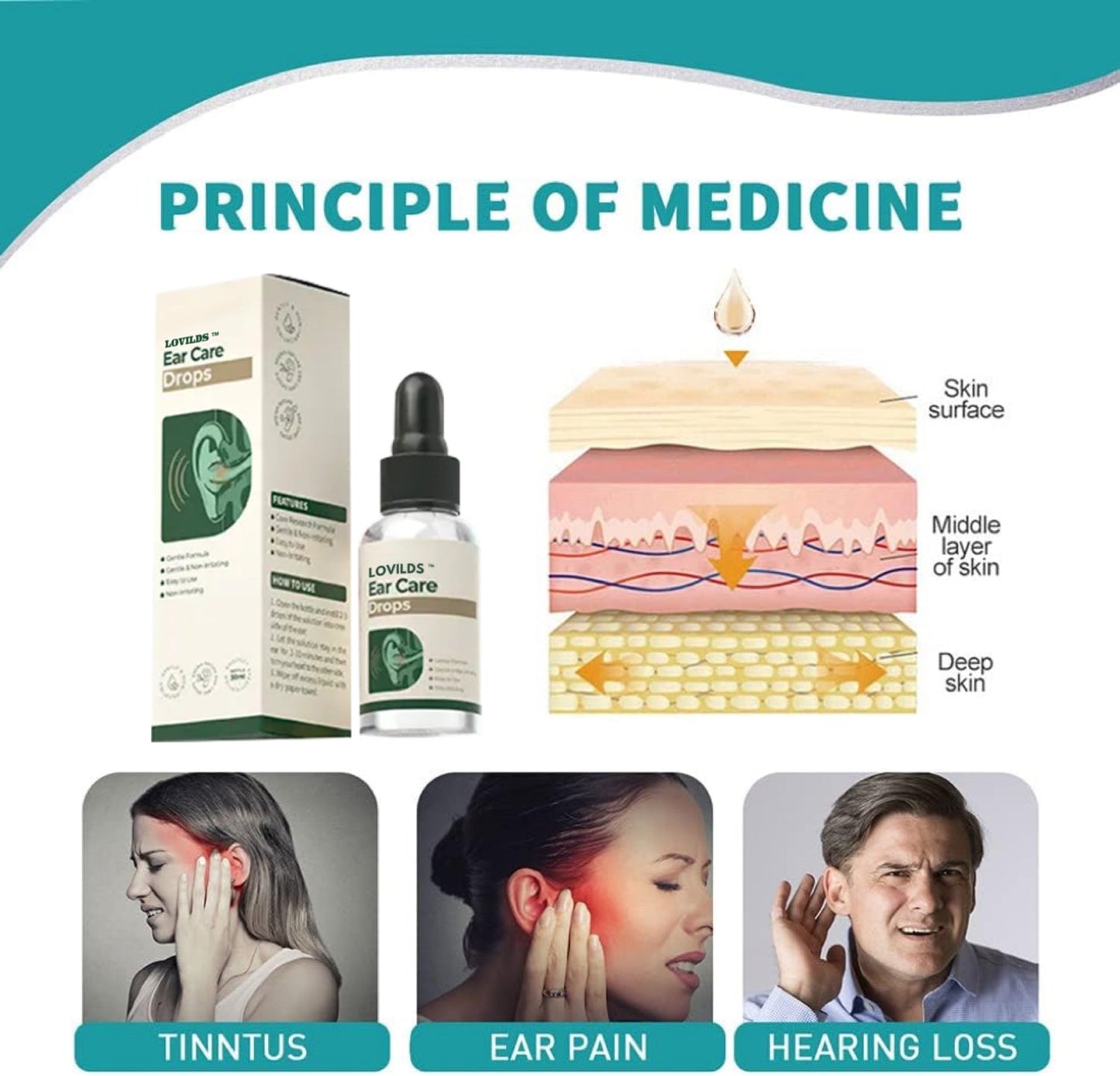 LOVILDS™ Ear Care Drops – Plant-Based Formula | FDA-Registered