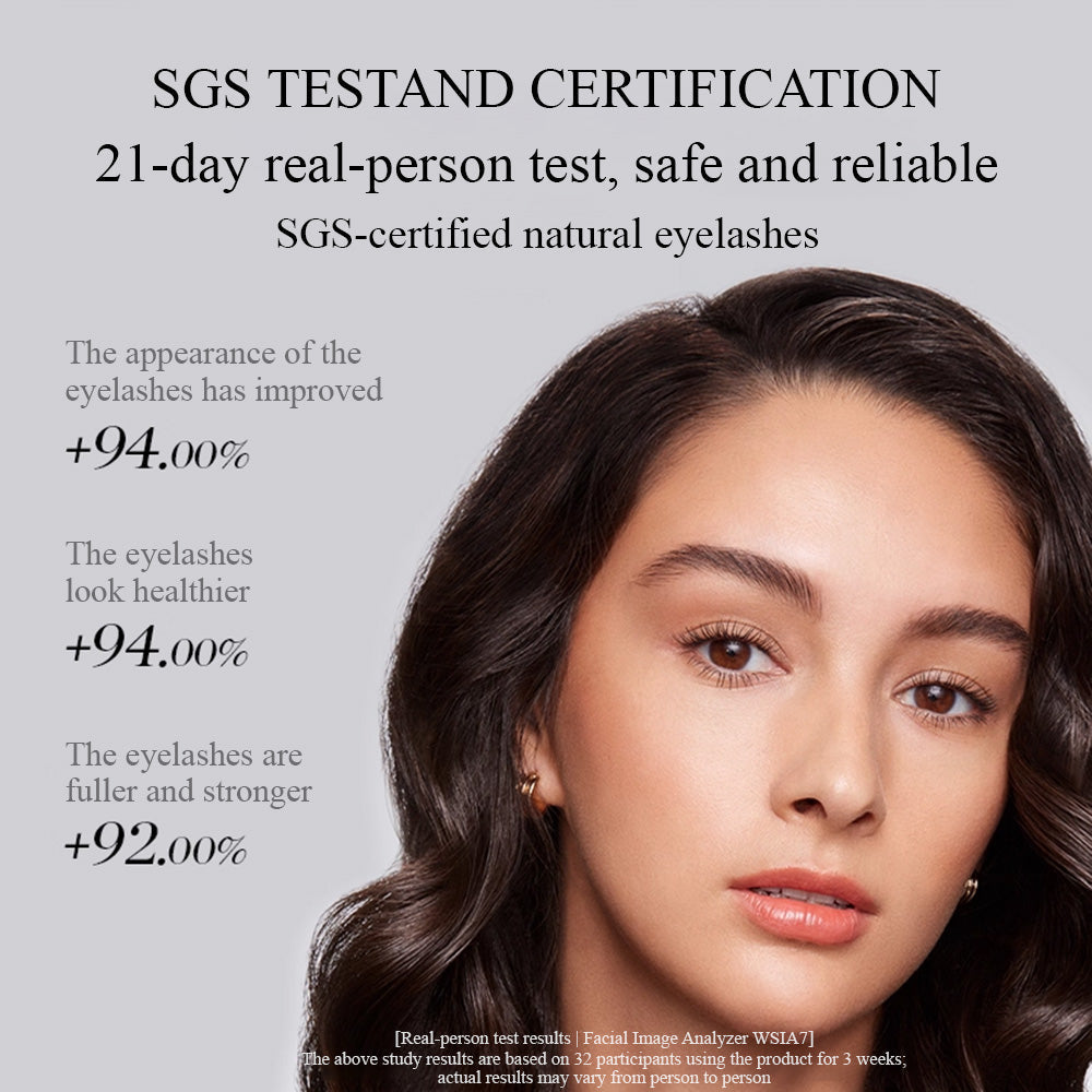 🔥Final 3 hours 75% OFF: Advanced Eyelash Serum for Thicker, Longer, Fuller Eyelashes and Eyebrows - Grow Luscious Lashes with Brow Enhancer