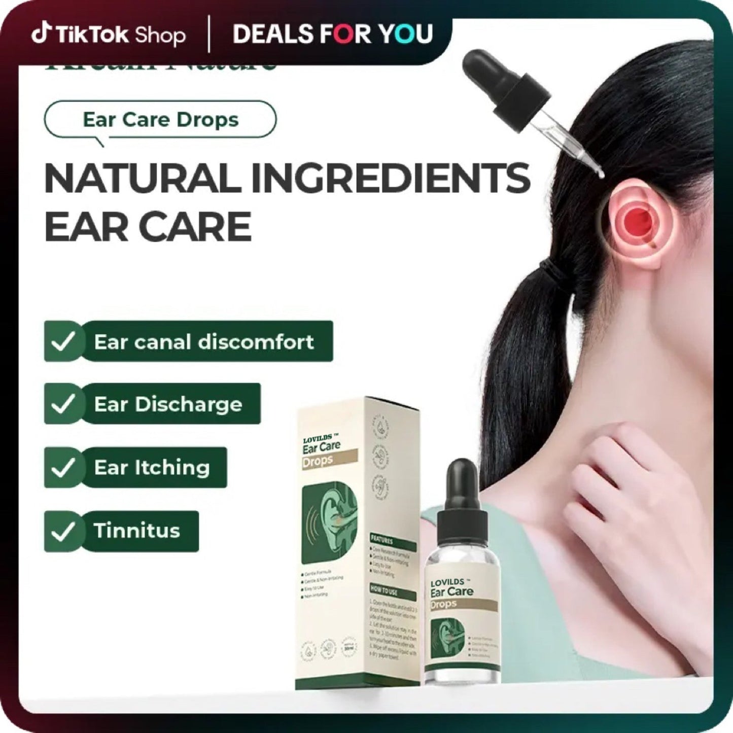 LOVILDS™ Ear Care Drops – Plant-Based Formula | FDA-Registered